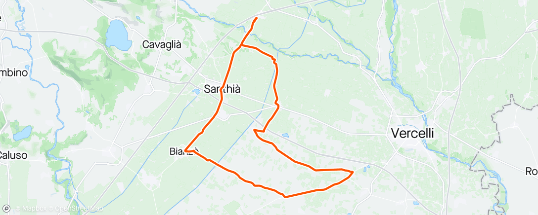 Map of the activity, Giro D-2