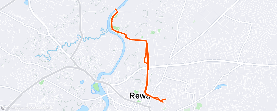 Map of the activity, Morning Run