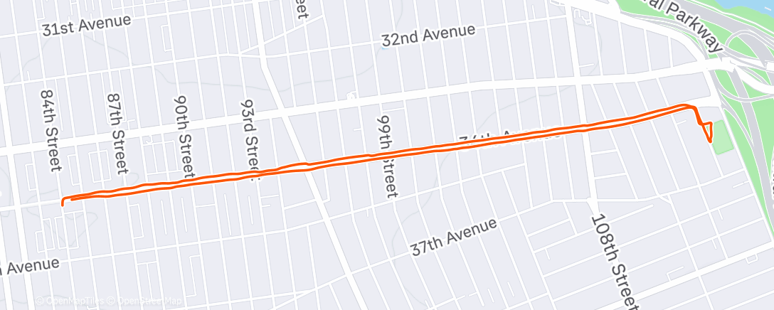 Map of the activity, Afternoon Ride