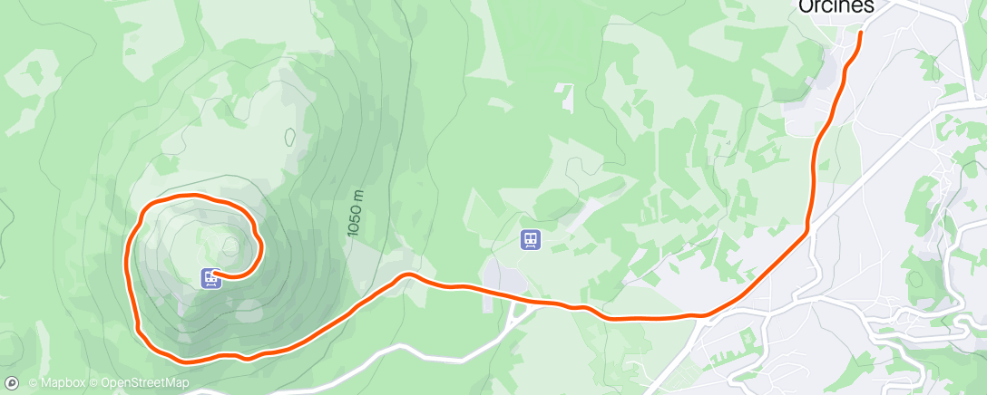 Mappa dell'attività TDG Montée du Puy de dôme