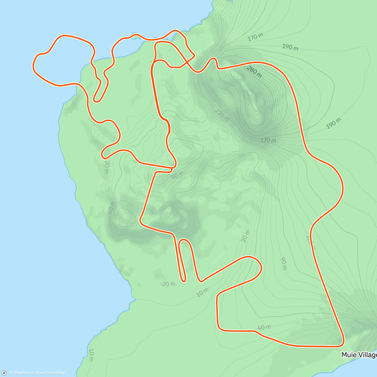 Mappa dell'attività Zwift - Jon's Route in Watopia