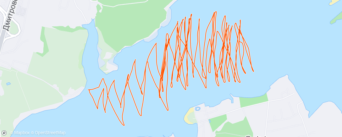Карта физической активности (Кайтсёрфинг (день))