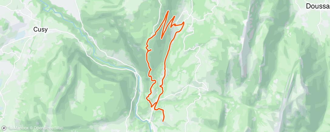 Карта физической активности (Petite montée au dessus des nuages ☀️)