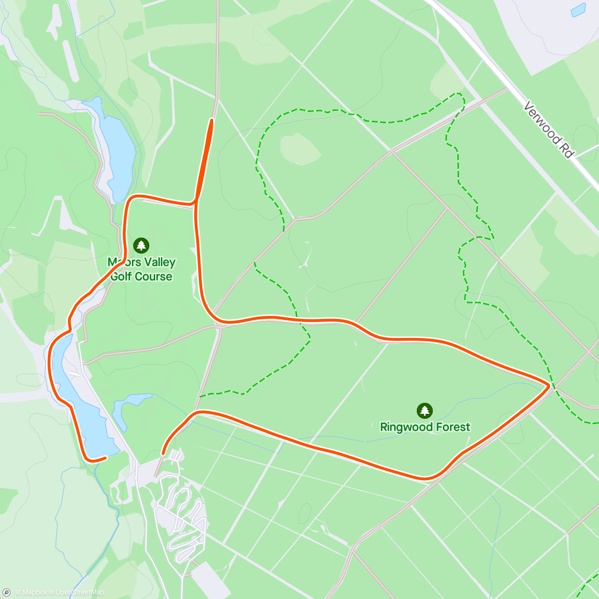 Map of the activity, Moors Valley ParkRun ☀️🌲🏃🏃‍♀️🏃‍♂️
