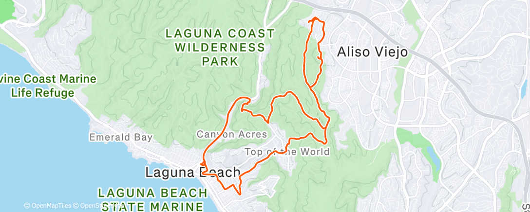 Map of the activity, Morning Ride