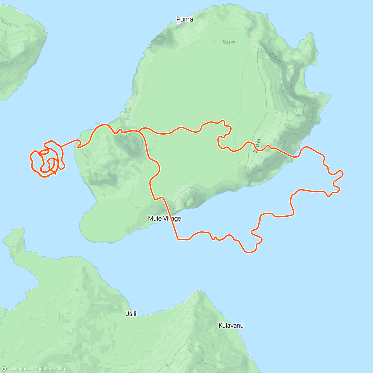 Карта физической активности (Zwift - Resilience Ride in Watopia)