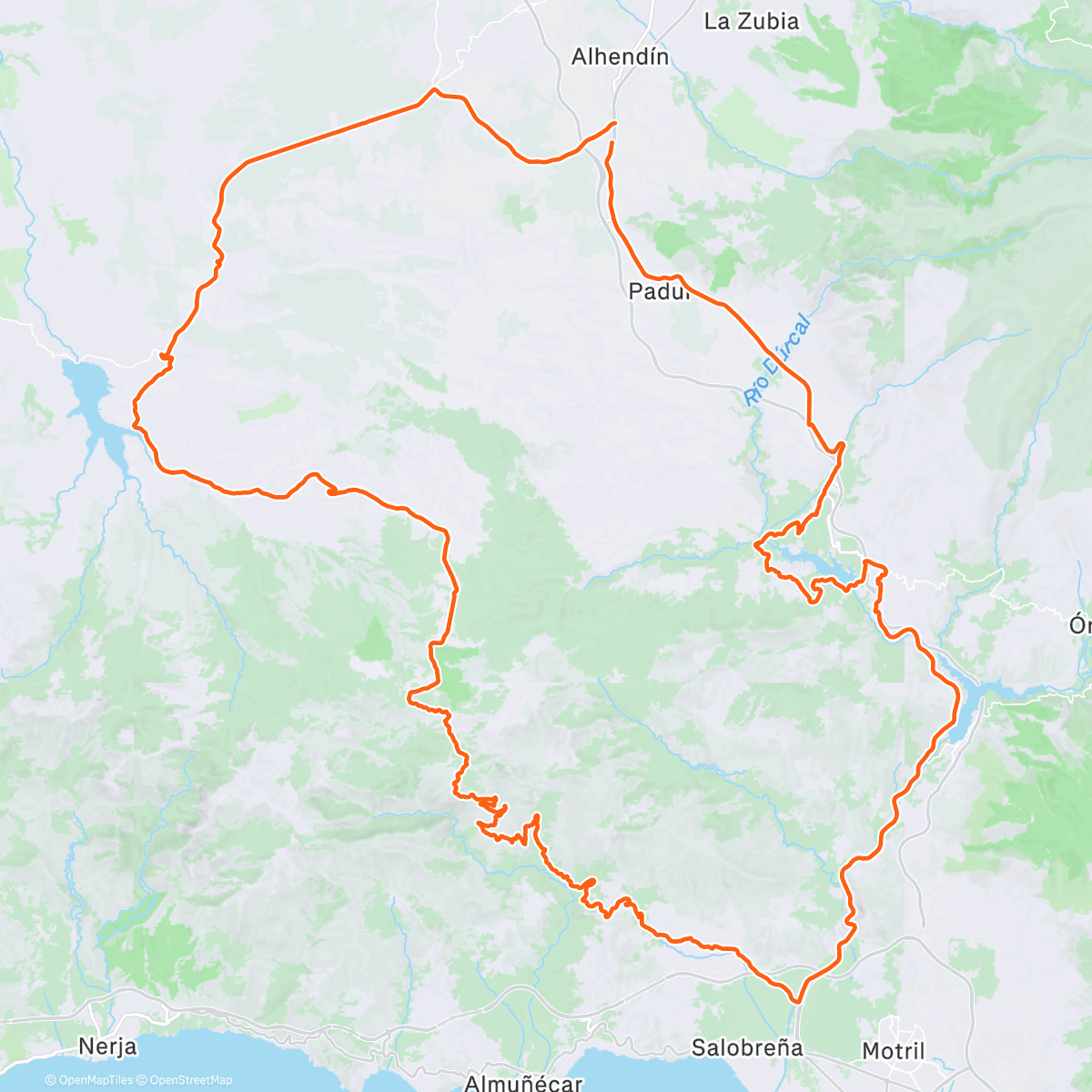 Map of the activity, Morning Ride