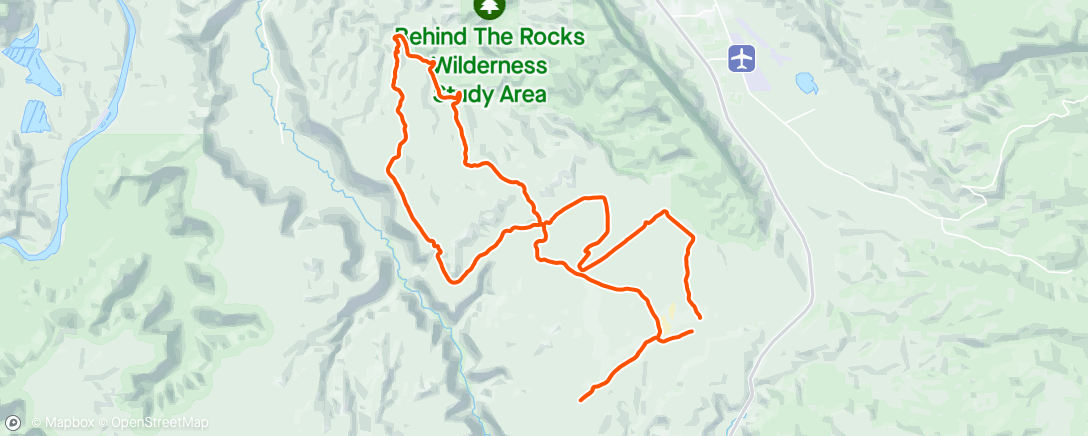 Map of the activity, Thelma & Louis 50k