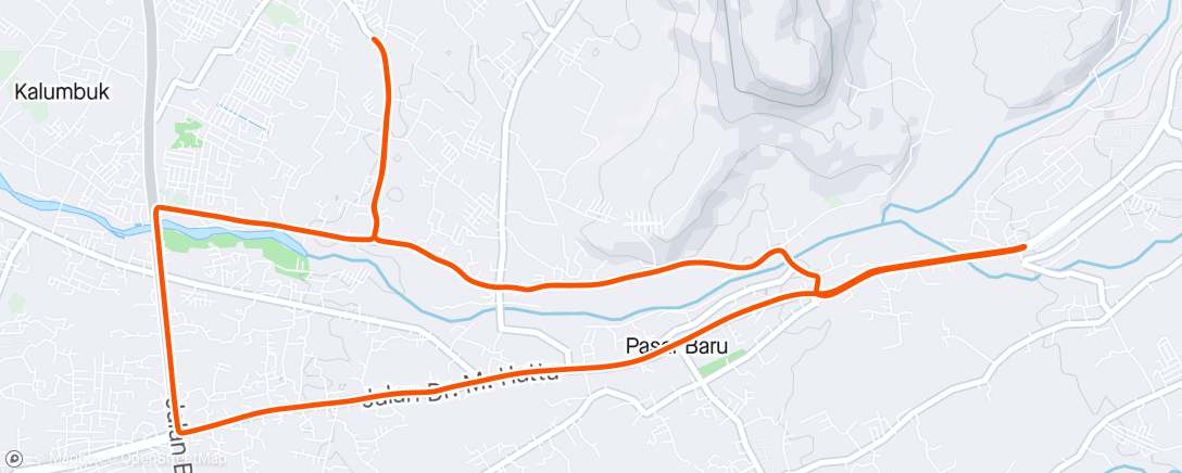 Map of the activity, Morning Ride