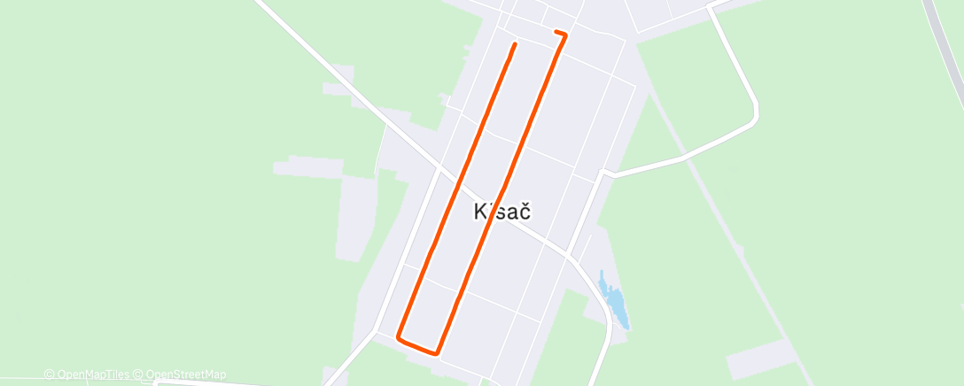 Map of the activity, Morning Run