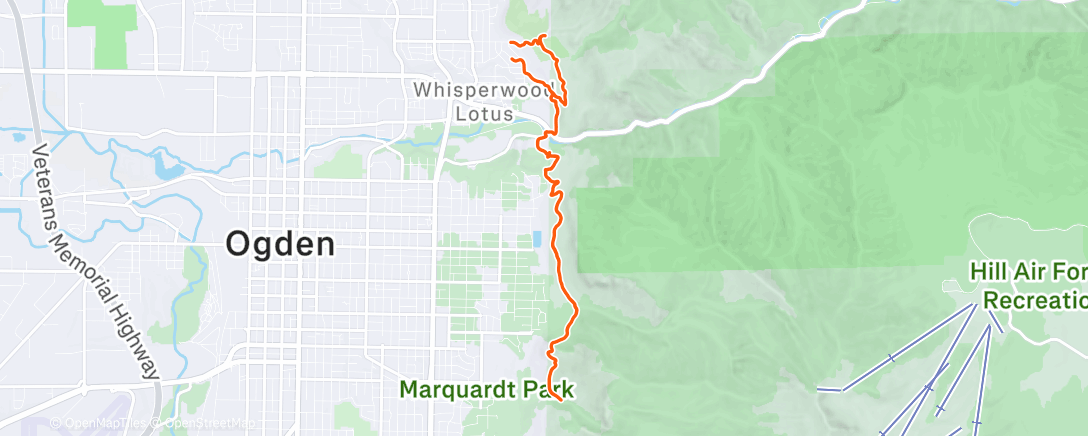 Map of the activity, Morning Ride