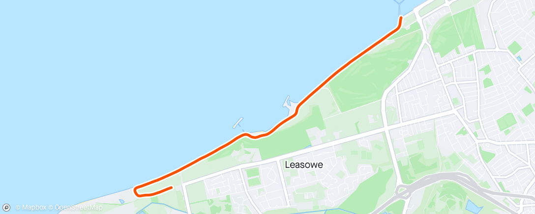 Map of the activity, Wirral Seaside 5k.