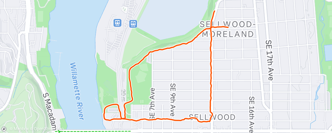 Map of the activity, Lunch Walk