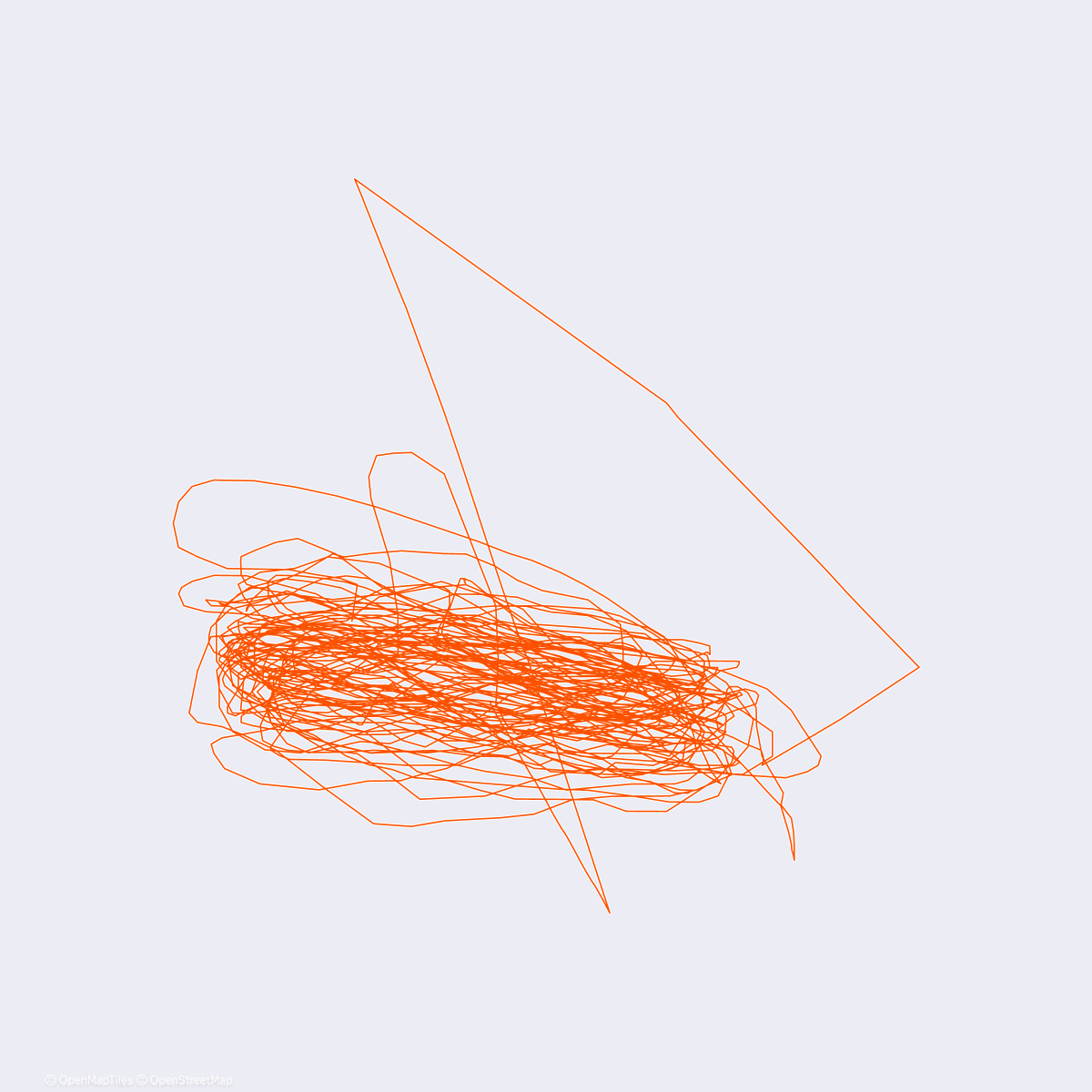 Map of the activity, Afternoon Walk