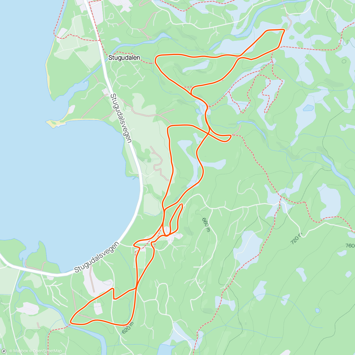Mappa dell'attività Fin tur I ettermiddag.