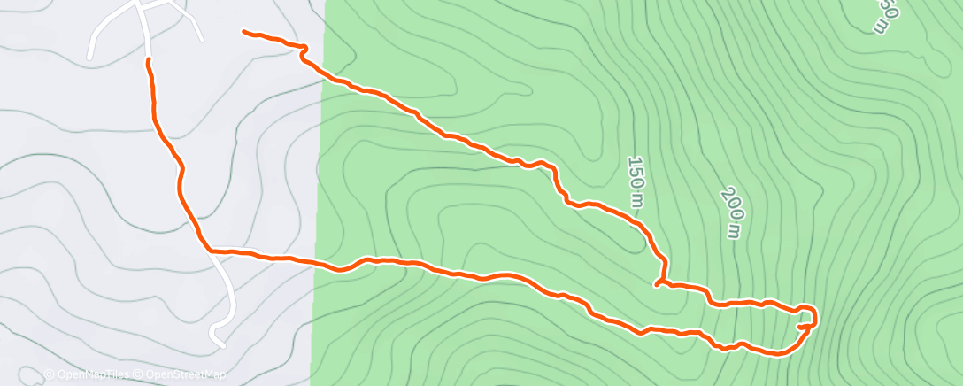 Map of the activity, Morning Trail Run