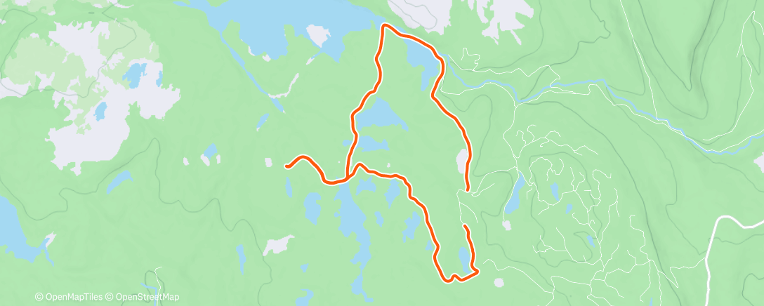 Map of the activity, Lunch Nordic Ski