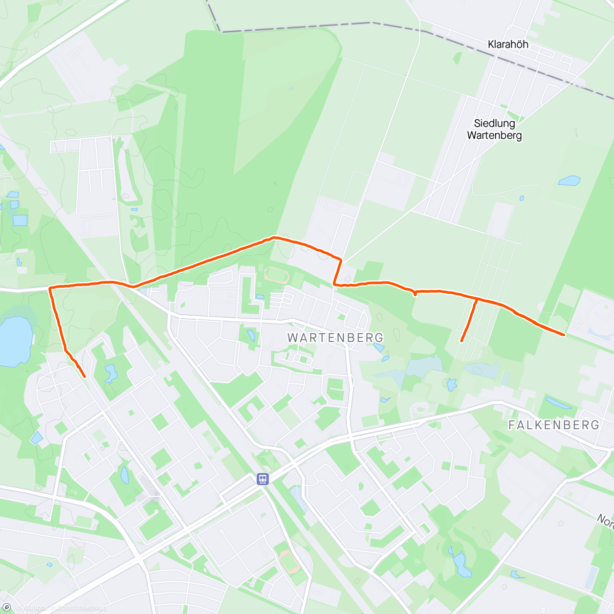 Map of the activity, M4 Falkenberg to M4 Zingster Str