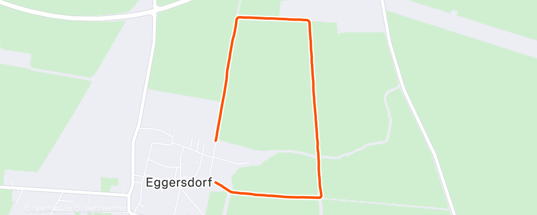 Map of the activity, Lauf am Morgen