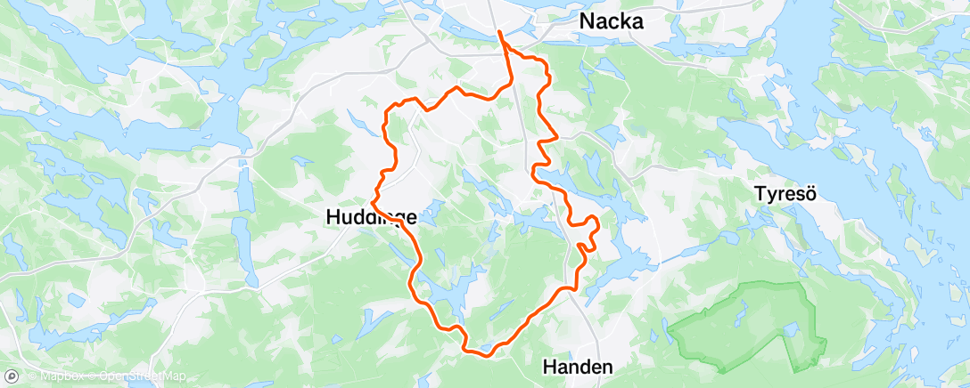 Map of the activity, Morning Ride