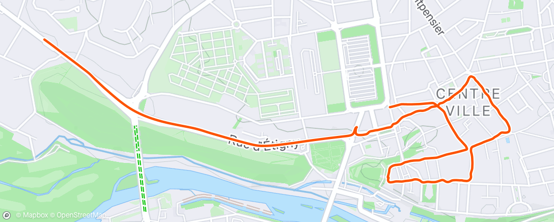 Mapa da atividade, Marche dans l'après-midi