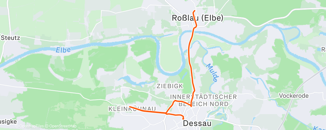 Карта физической активности (Nachtradfahrt)