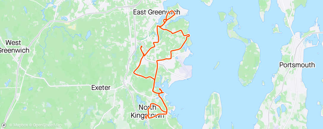 Map of the activity, Somewhat wet roads. Legs said yes, body said NOPE!