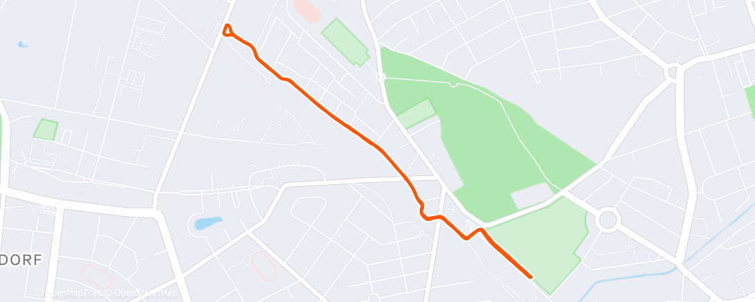 Map of the activity, Morning Run