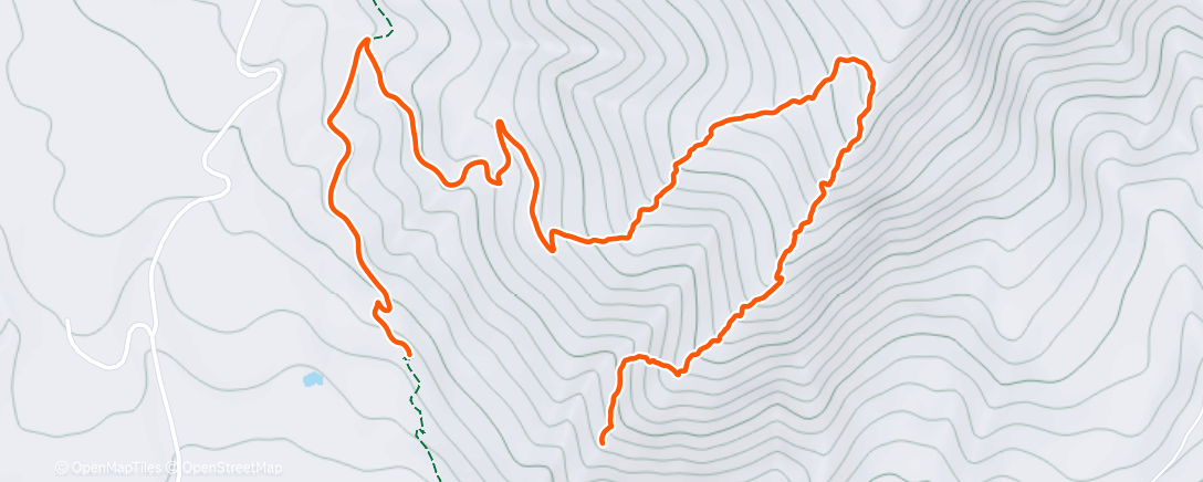 Map of the activity, Afternoon Run