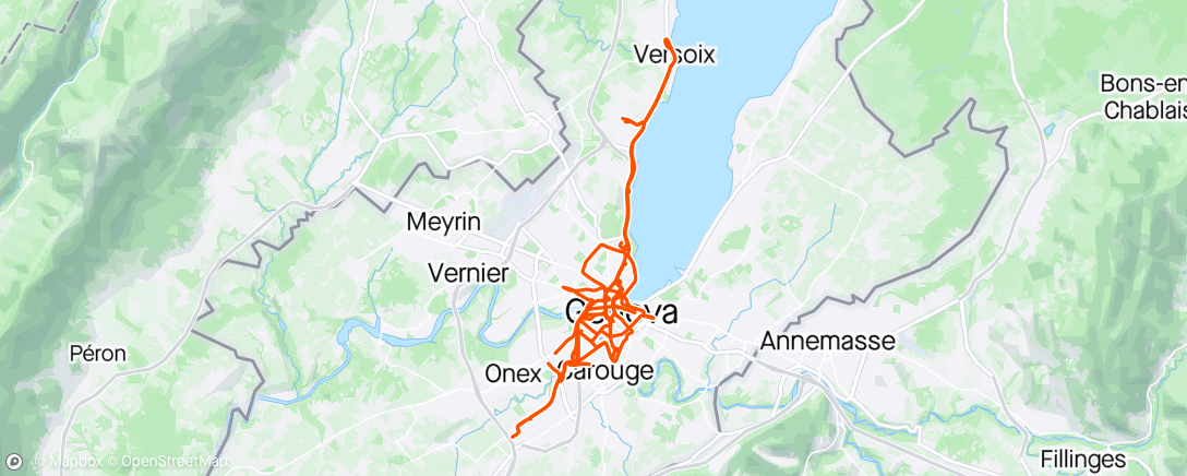Map of the activity, Velopostale