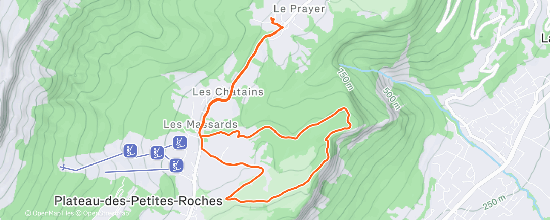 Map of the activity, Jog avec le padre