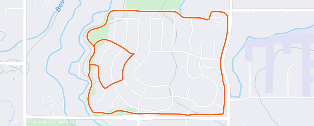Map of the activity, Morning Walk