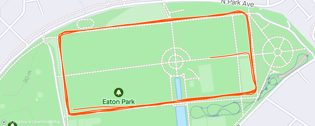 Map of the activity, Norwich parkrun