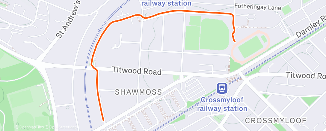 Map of the activity, Cooldown home