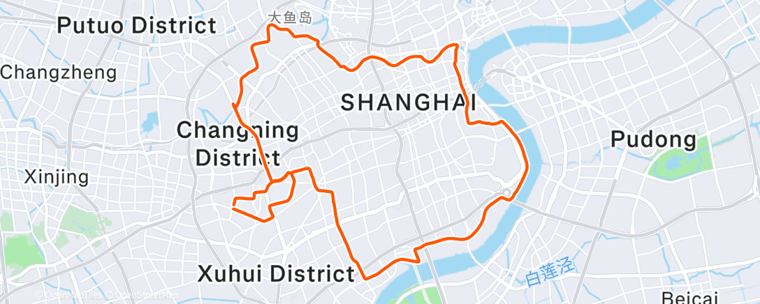 Map of the activity, Coffee Ride