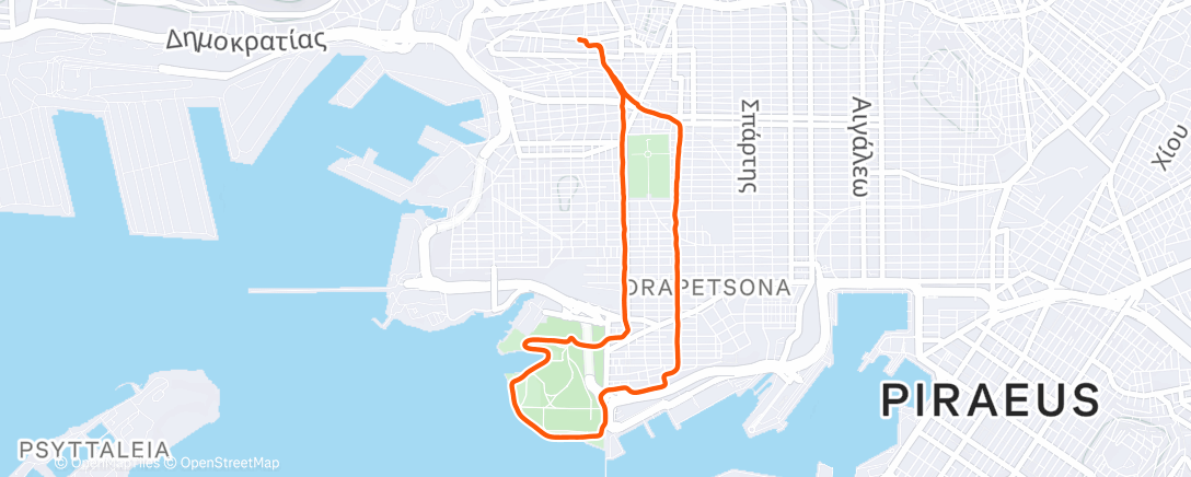 Карта физической активности (Afternoon Walk)