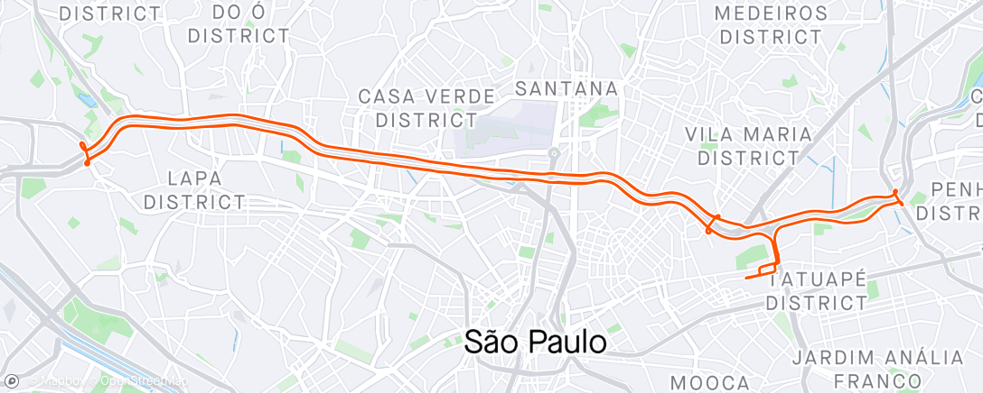 「Pedalada de  bike ao entardecer」活動的地圖