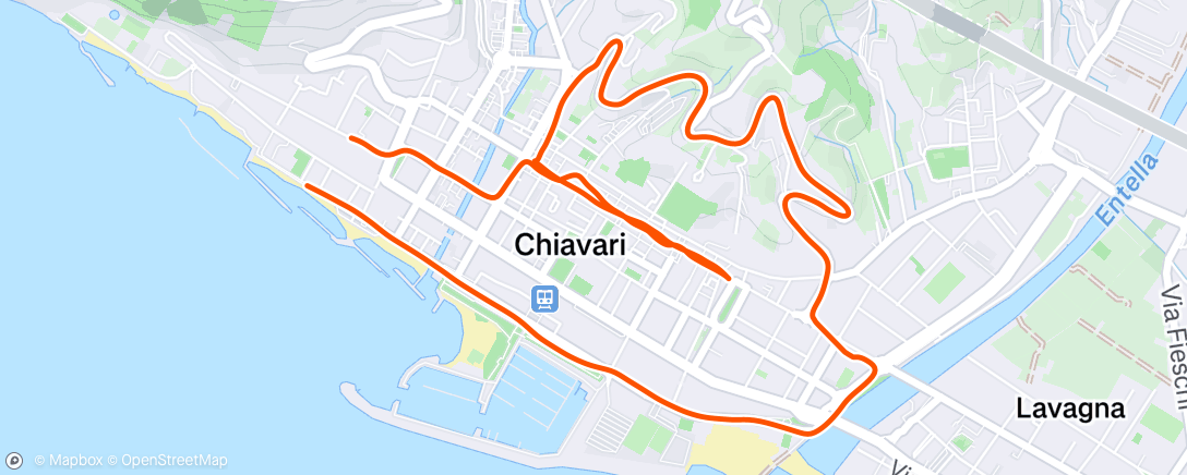 Map of the activity, Corsa mattutina