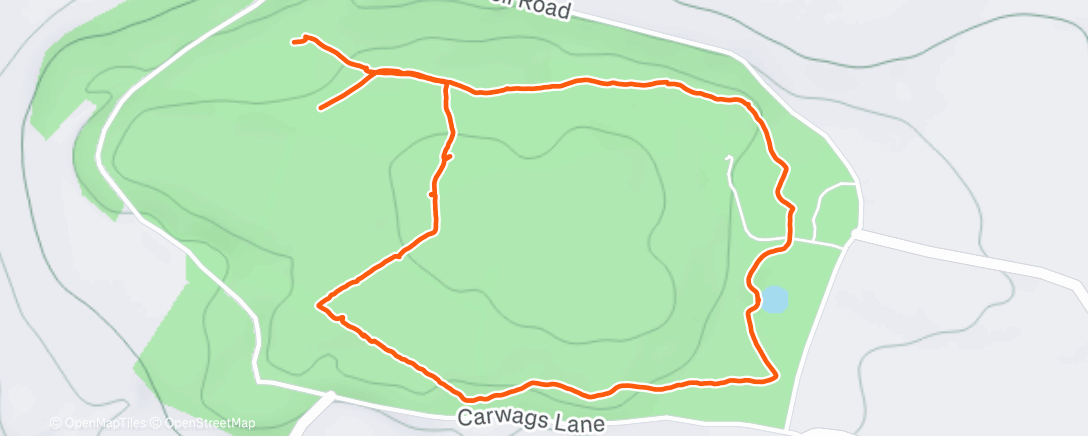 Map of the activity, Morning Dog Walk 🐾 w/ Pip