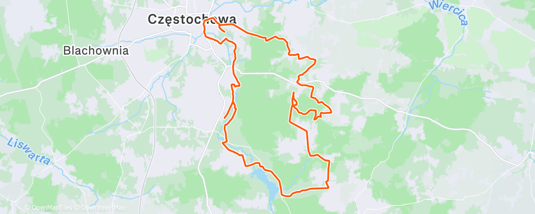 Map of the activity, Morning Gravel Ride