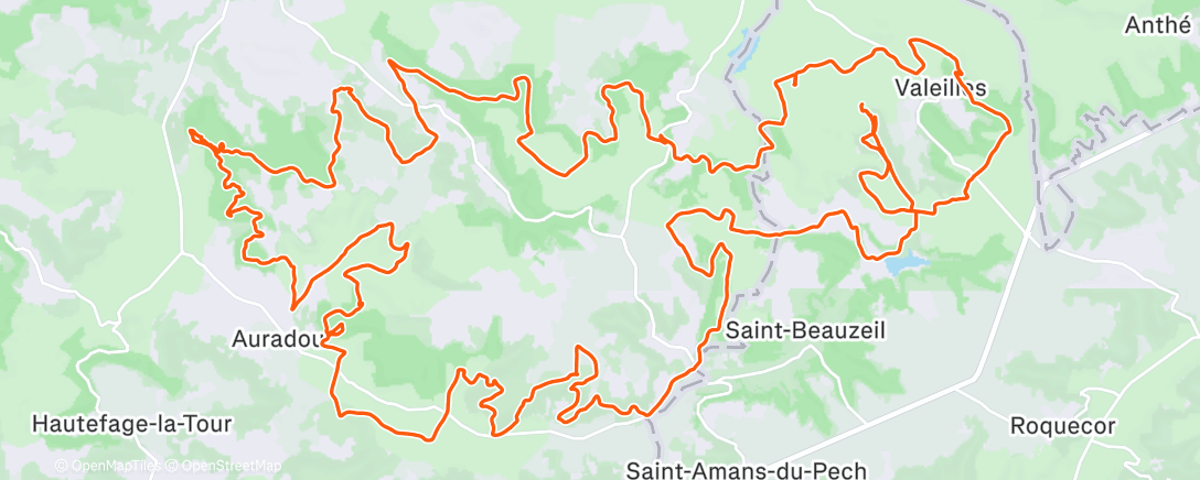 Mappa dell'attività Auradou