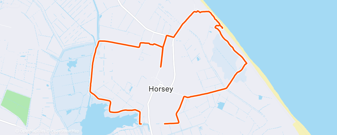 Map of the activity, Lunch Walk