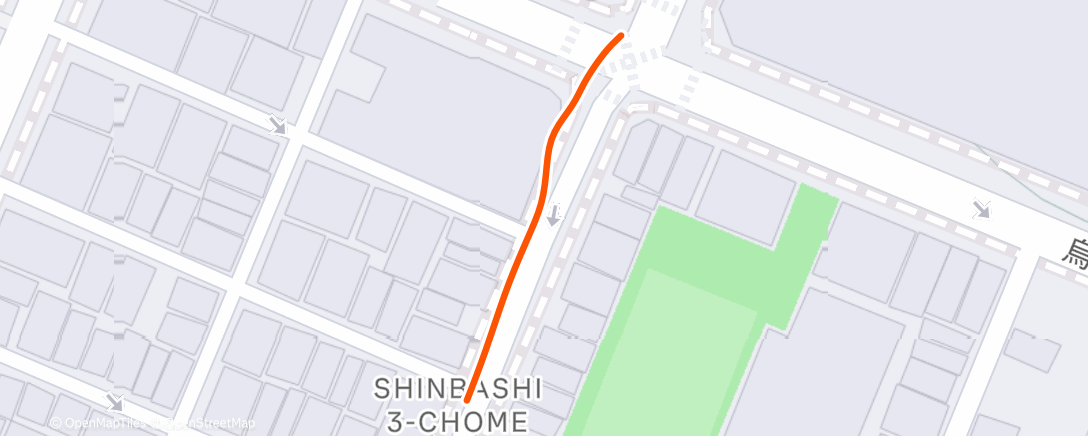 Map of the activity, Morning Run