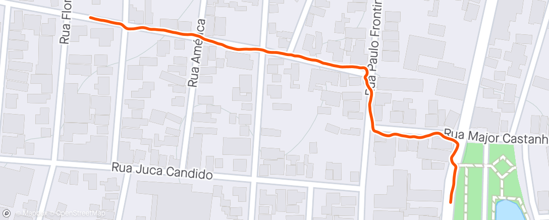 Carte de l'activité Caminhada matinal