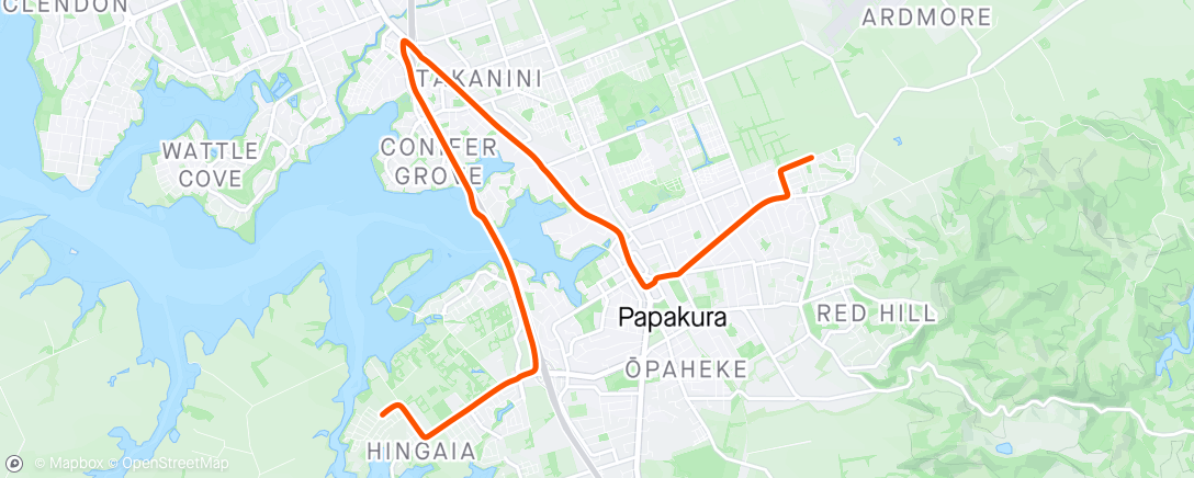 Map of the activity, Morning Ride