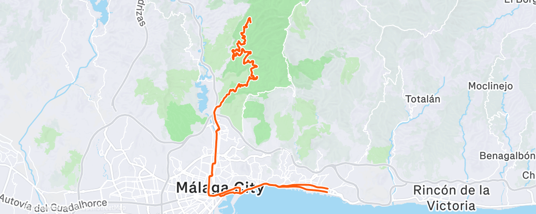 Map of the activity, Locos - cruce la vieja