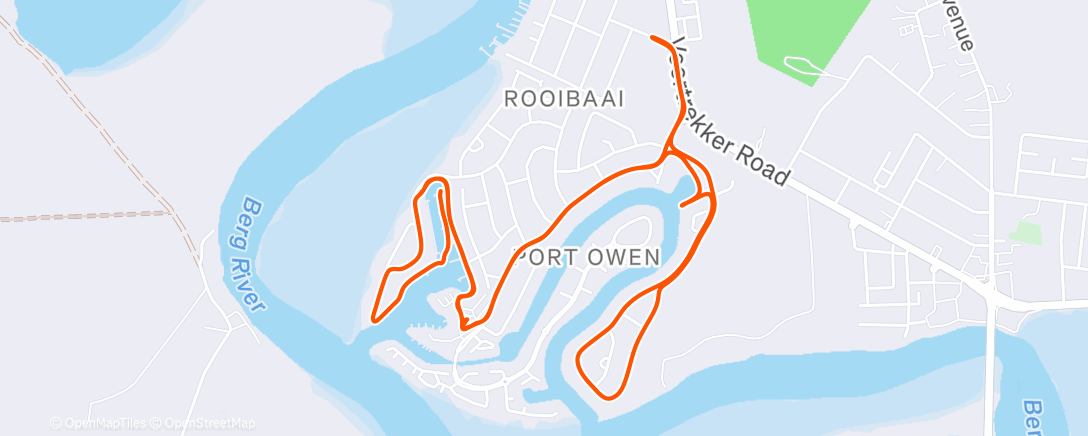 Map of the activity, Port Owen