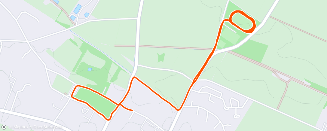 Mapa da atividade, Course à pied du soir ( piste)