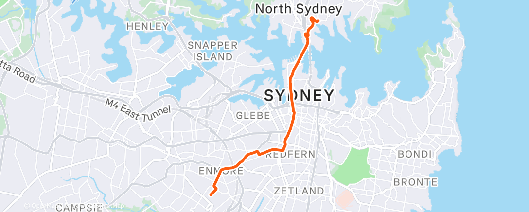 Map of the activity, Morning Ride