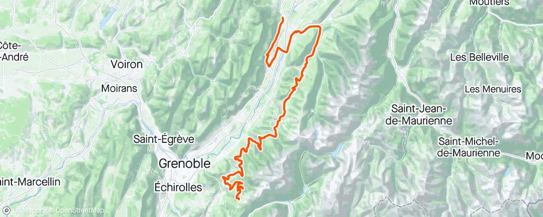 Map of the activity, Alpes Gresivaudan 🥈